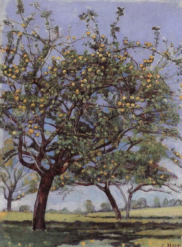 Ferdinand Hodler Apple trees oil painting picture